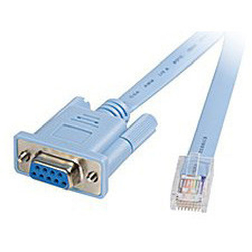 Cisco Serial Console Cable - 6 ft Serial Data Transfer Cable - First End 1 x RJ-45 - Male - Second End 1 x DB-9 Serial - Male CAB-CONSOLE-RJ45