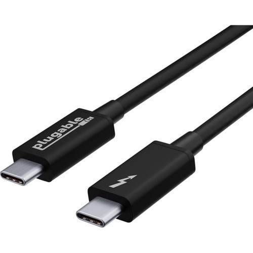 Plugable Thunderbolt 3 Cable 20Gbps Supports 100W 20V 5A Charging 66ft2m - 66 ft Thunderbolt 3 Data Transfer Cable for Tablet TBT3-20G2M