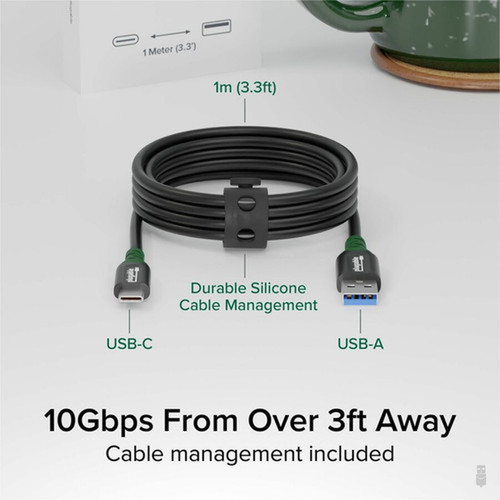 Plugable USB-C to USB-A 10Gbps Cable - USB-CUSB-A Data Transfer Cable - First End 1 x USB Type C - Male - Second End 1x USB Type A USBC-A1M
