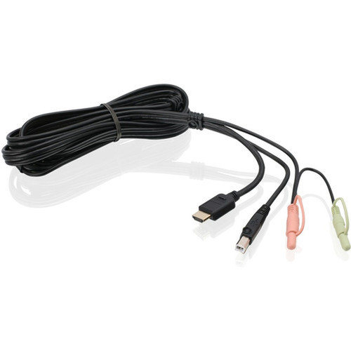 IOGEAR 6ft HDMI KVM Cable with USB and Audio TAA Compliant - 6 ft KVM Cable for KVM Switch Monitor Speaker KeyboardMouse - First G2L802U