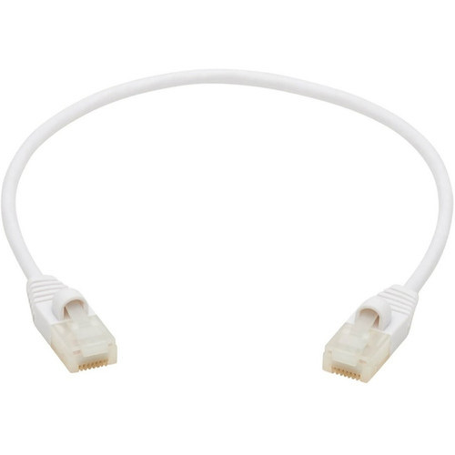 Tripp Lite Safe-IT N261AB-S01-WH Cat6a UTP Network Cable - 1 ft Category 6a Network Cable for Network Device Patch Panel Switch - N261AB-S01-WH