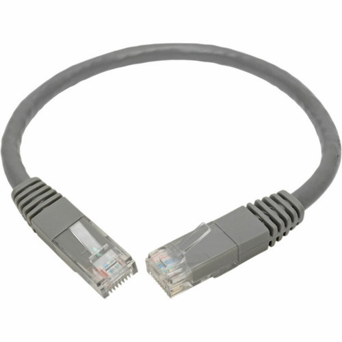 Tripp Lite by Eaton Premium N200-001-GY RJ-45 Patch Network Cable - 1 ft RJ-45 Network Cable for Computer Printer Gaming Console - N200-001-GY