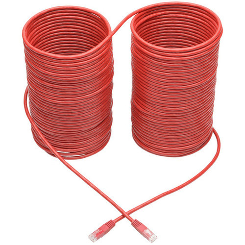 Tripp Lite by Eaton Premium N200-100-RD RJ-45 Patch Network Cable - 100 ft RJ-45 Network Cable for Computer Printer Gaming Console N200-100-RD