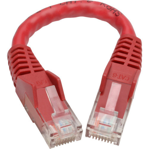 Tripp Lite by Eaton N201-06N-RD Cat6 UTP Patch Network Cable - 59 Category 6 Network Cable for Network Device Network Adapter - 1 N201-06N-RD