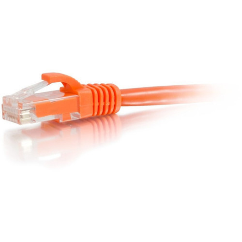 C2G 35ft Cat6a Snagless Unshielded UTP Network Patch Ethernet Cable-Orange - 35 ft Category 6a Network Cable for Network Adapter Hub 50852