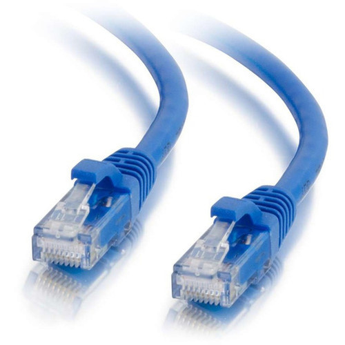 C2G 50ft Cat6a Unshielded Ethernet - Cat 6a Network Patch Cable - Blue - 50 ft Category 6a Network Cable for Network Adapter Hub - 1 50877
