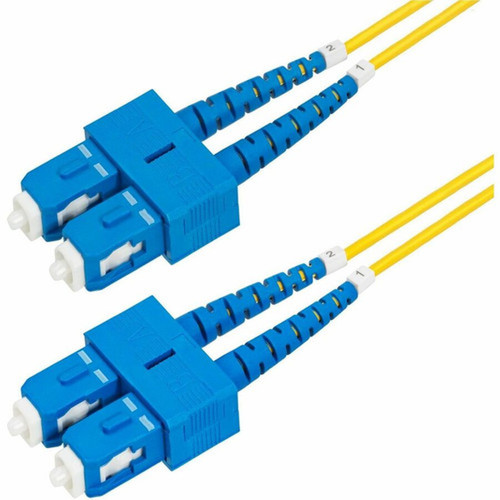 StarTechcom 30m 984ft SC to SC UPC OS2 Single Mode Duplex Fiber Optic Cable 9125microm 40G100G LSZH Fiber Patch Cord - SMDOS2SCSC30M