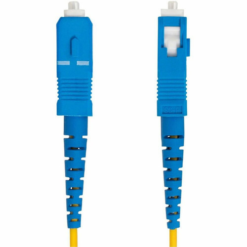 StarTechcom 15m 492ft LC to SC UPC OS2 Single Mode Simplex Fiber Optic Cable 9125microm 40G100G LSZH Fiber Patch Cord - SPSMLCSC-OS2-15M