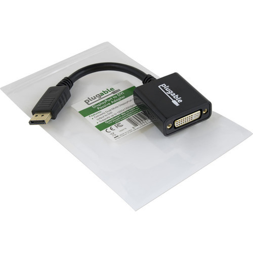 Plugable Displayport TO DVI Adapter Passive - DVIMini DisplayPort Video Cable for Monitor TV Projector Notebook Desktop Tablet DPM-DVIF