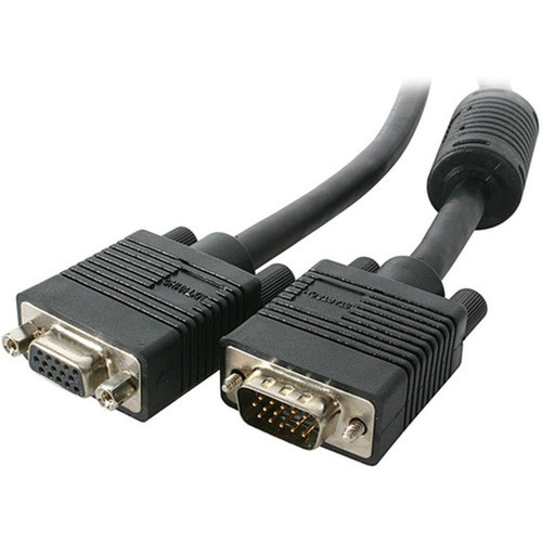 StarTechcom 150 ft Coax High Resolution Monitor VGA Extension Cable - HD15 MF - HD-15 Male - HD-15 Female - 150ft - Black MXT101HQ150
