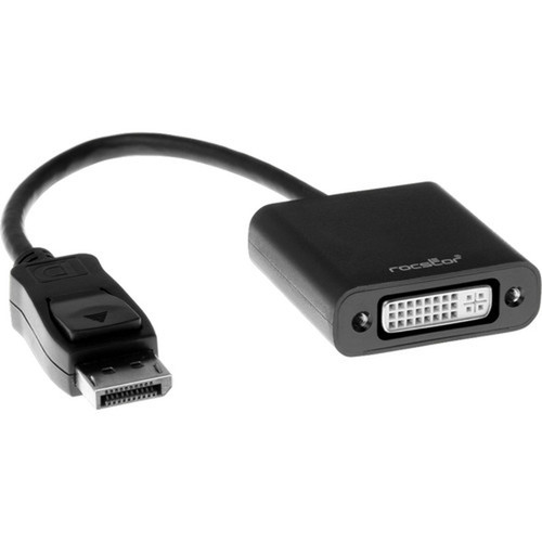 Rocstor DisplayPort to DVI Adapter - 79 DisplayPortDVI Video Cable for AudioVideo Device - First End 1 x 20-pin DisplayPort 11a Y00DVI-BK