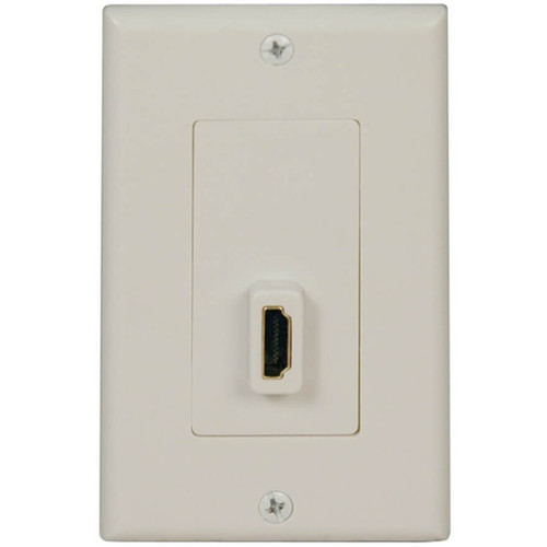 Tripp Lite Home Theater HDMI Send  Receive Pass-Through Wallplate - 2 x Sockets - HDMI Video - White P166-001-P