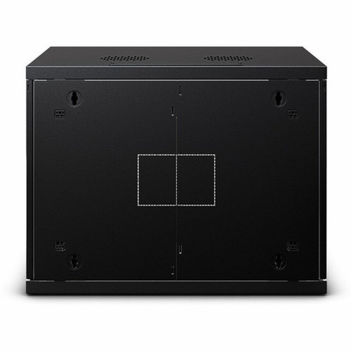 CyberPower CR9U61003 Wall Mount Enclosure - For Switch Patch Panel - 9U Rack Height - Wall Mountable - Black - Metal - 60 kg Weight CR9U61003