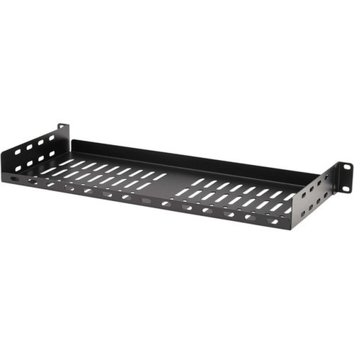 Tripp Lite by Eaton SmartRack SRSHELF2P1USHRT Rack Shelf - For Data Center Server Router Networking - 1U Rack Height - - Black Coat SRSHELF2P1USHRT
