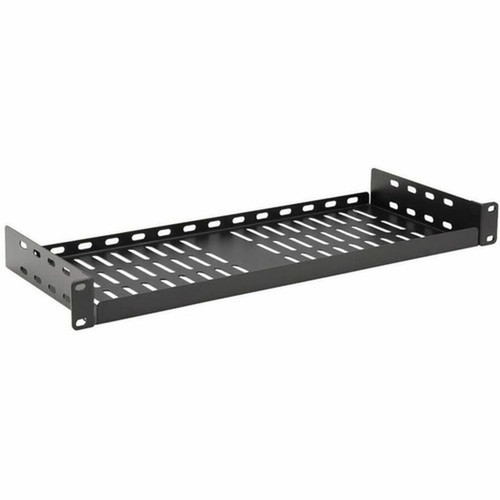Tripp Lite by Eaton SmartRack SRSHELF2P1USHRT Rack Shelf - For Data Center Server Router Networking - 1U Rack Height - - Black Coat SRSHELF2P1USHRT