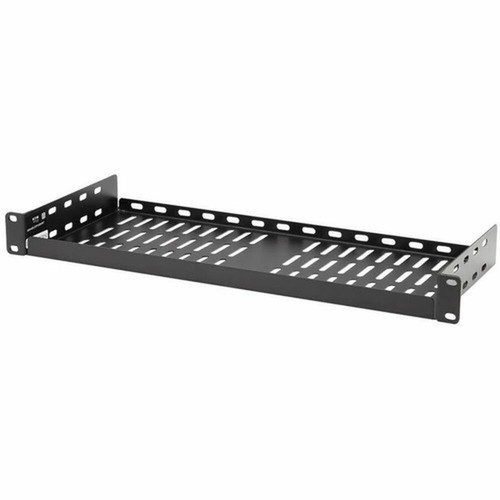 Tripp Lite by Eaton SmartRack SRSHELF2P1USHRT Rack Shelf - For Data Center Server Router Networking - 1U Rack Height - - Black Coat SRSHELF2P1USHRT