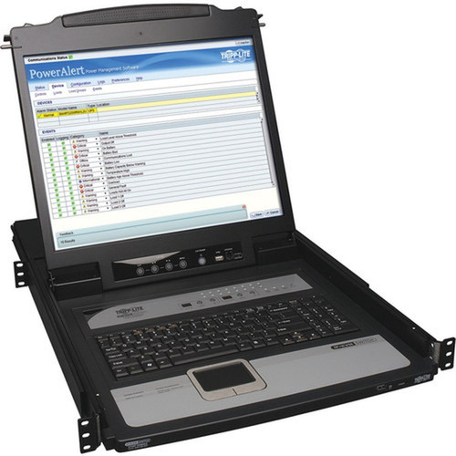 Tripp Lite by Eaton NetDirector 16-Port 1U Rack-Mount Console IP KVM Switch w19 in LCD - 16 Computers - 19 LCD - 1280 x 1024PS2 B020-U16-19-IP