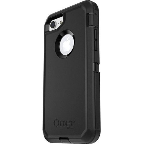 OtterBox Defender Rugged Carrying Case (Holster) Apple iPhone 8, iPhone 7, iPhone SE 2, iPhone SE 3 Smartphone - Black - Dirt Bump - - (Fleet Network)