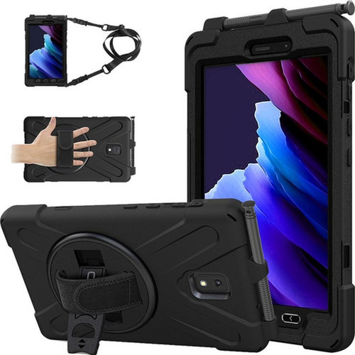 CODi Rugged Rugged Carrying Case for 8 Samsung Galaxy Tab Active3 Tablet - Black - Shock Absorbing Drop Resistant Bump Resistant - C30705059