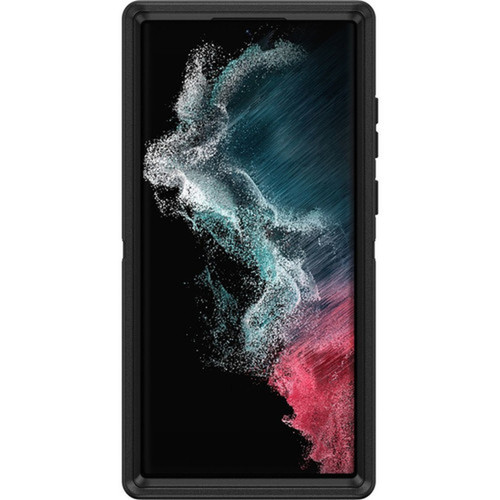 OtterBox Defender Rugged Carrying Case Holster Samsung Galaxy S22 Smartphone - Black - Dirt Resistant Port Scrape Resistant Bump - 77-86358