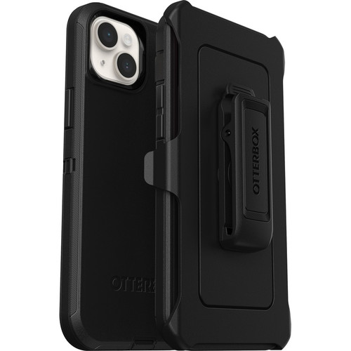 OtterBox Defender Rugged Carrying Case (Holster) Apple iPhone 14 Plus Smartphone - Black - Dirt Resistant, Bump Resistant, Tear Scrape (Fleet Network)