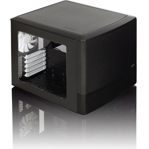 Fractal Design Node 804 Computer Case - Cube - Black - Aluminum - 12 x Bay - 3 x 472 120 mm x Fans Installed - Micro ATX Mini - FD-CA-NODE-804-BL-W