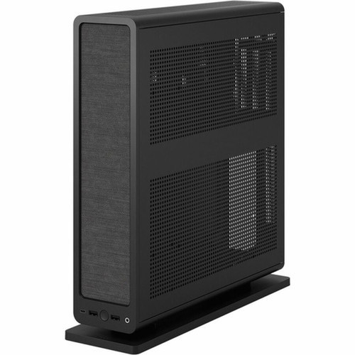 Fractal Design Ridge Computer Case - Small - Black - Steel Aluminum - 2 x 551 140 mm x Fans Installed - Mini ITX Motherboard - FD-C-RID1N-11