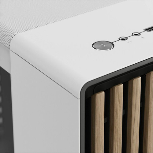 Fractal Design North XL Gaming Computer Case - Chalk White - Tempered Glass Steel Wood Alloy - 3 x 551 140 mm x Fans - EATX FD-C-NOR1X-04