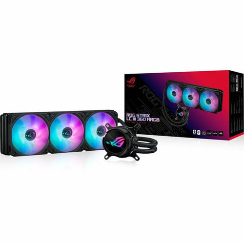 Asus ROG Strix LC III 360 ARGB Cooling FanRadiatorWater BlockPump - 1 Pack - 472 120 mm Maximum Fan Diameter - 3 x Fans - - - ROG STRIX LC III 360 ARGB