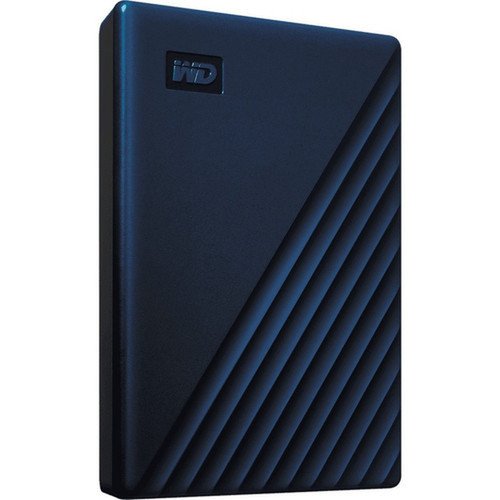 WD My Passport for Mac WDBA2F0050BBL 5 TB Portable Hard Drive - External - Midnight Blue - USB 32 - 256-bit Encryption Standard - 3 WDBA2F0050BBL-WESN