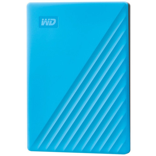 WD My Passport WDBYVG0020BBL 2 TB Portable Hard Drive - External - Blue - USB 30 - 256-bit Encryption Standard - Retail WDBYVG0020BBL-WESN