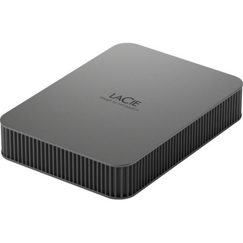 LaCie Mobile Drive Secure STLR5000400 5 TB Portable Hard Drive - 25 External - Space Gray - USB 32 Gen 1 Type C - 5400rpm - 3 STLR5000400
