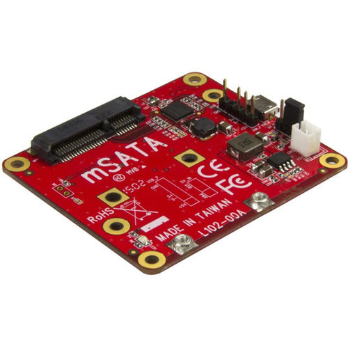 StarTechcom USB to mSATA Converter for Raspberry Pi and Development Boards - USB to mini SATA Adapter for Raspberry Pi - Connect an - PIB2MS1
