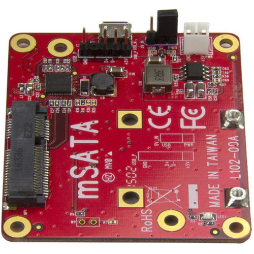 StarTechcom USB to mSATA Converter for Raspberry Pi and Development Boards - USB to mini SATA Adapter for Raspberry Pi - Connect an - PIB2MS1