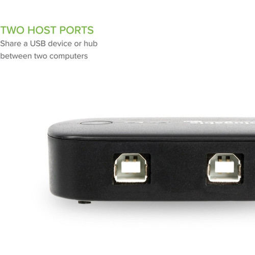 Plugable USB 20 Sharing Switch - USB - External - 1 USB Ports - 1 USB 20 Ports - PC Mac Linux USB2-SWITCH2