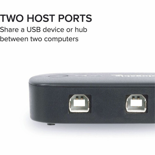 Plugable USB 20 Sharing Switch - USB - External - 1 USB Ports - 1 USB 20 Ports - PC Mac Linux USB2-SWITCH2