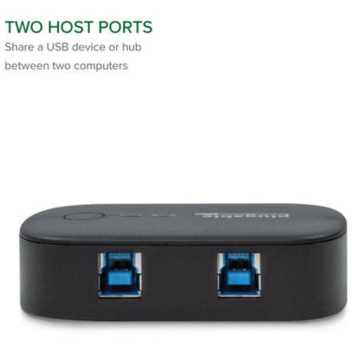 Plugable USB 30 Sharing Switch for One-Button Swapping of USB Device or Hub Between Two Computers AB Switch - USB 30 Type A - - 1 USB3-SWITCH2