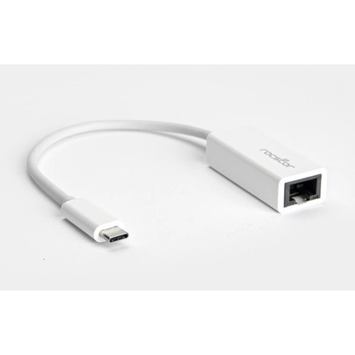 Rocstor USB-C to Gigabit Ethernet Network Adapter Mac  PC Compatible - White - USB 31 Type C - 1 Ports - 1 - Twisted Pair - - Y10A173-W1