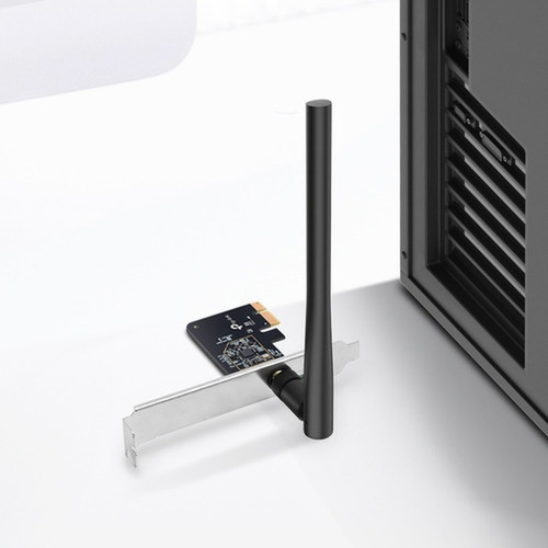 TP-Link AC600 IEEE 80211 abgnac Wi-Fi Adapter - PCI Express - 633 Mbits - 240 GHz ISM - 5 GHz UNII - Plug-in Card - Low-profile ARCHER T2E