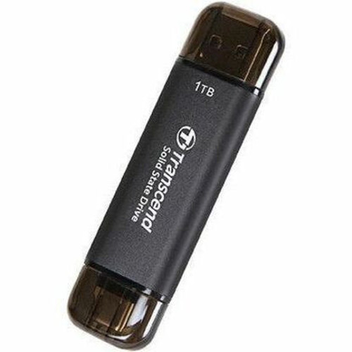 Transcend ESD310C 1 TB Portable Solid State Drive - External - Black - Desktop PC Notebook Gaming Console Device Supported - USB 32 TS1TESD310C