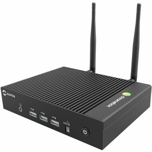 AOpen Chromebox - Intel Celeron N4500 - 8 GB - 32 GB Flash Memory Capacity - Intel Chip - ChromeOS - Intel UHD Graphics LPDDR4X - IEEE 91CM200GA10
