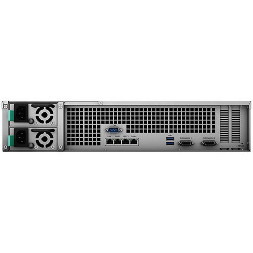 Synology RackStation RS3621RPxs SANNAS Storage System - Intel Xeon D-1531 Hexa-core 6 Core 220 GHz - 12 x HDD Supported - 0 x HDD RS3621RPXS