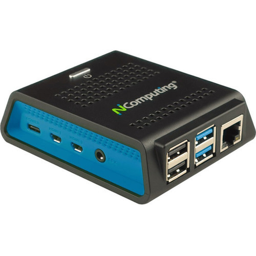 NComputing RX RX420 RDP Thin Client - Broadcom Cortex A72 BCM2711 Quad-core 4 Core 150 GHz - 2 GB RAM - Gigabit Ethernet - IEEE - 500-0184