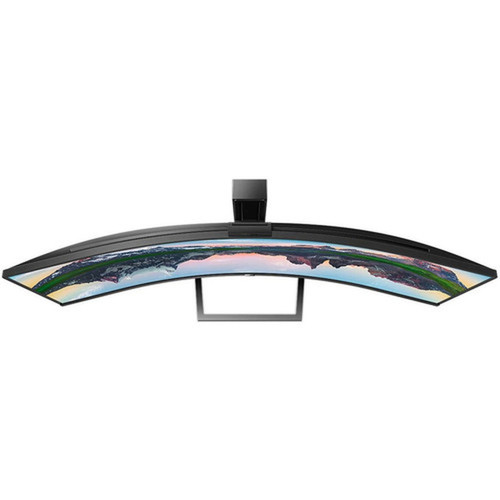 Philips Brilliance 499P9H 49 Class Webcam Dual Quad HD DQHD Curved Screen LCD Monitor - 329 - Textured Black - 488 Viewable - - 499P9H