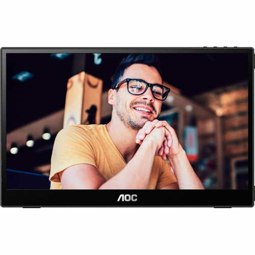 AOC 16T3E 16 Class Full HD LCD Monitor - Black - 156 Viewable - In-plane Switching IPS Technology - 1920 x 1080 - 1619 Million - 16T3E