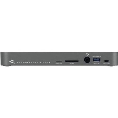 OWC Thunderbolt 3 Dock - for Notebook - Memory Card Reader - SD microSD - 85 W - Thunderbolt 3 - 2 Displays Supported - 5K 4K - 3840 OWCTB3DK14PSG