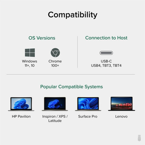 Plugable USB C to HDMI Adapter for Dual Monitors - 4K 60Hz USB C Hub for Windows and Chromebook Driverless USBC-MSTH2