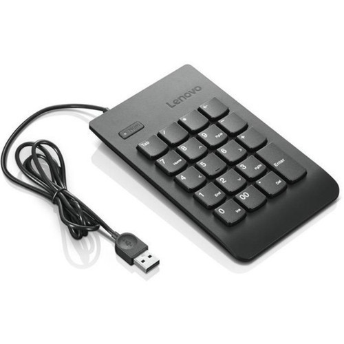 Lenovo USB Numeric Keypad Gen II - Cable Connectivity - USB Interface - 19 Key - Notebook Tablet - PC - Black 4Y40R38905