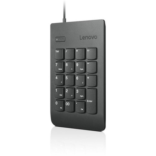 Lenovo USB Numeric Keypad Gen II - Cable Connectivity - USB Interface - 19 Key - Notebook Tablet - PC - Black 4Y40R38905