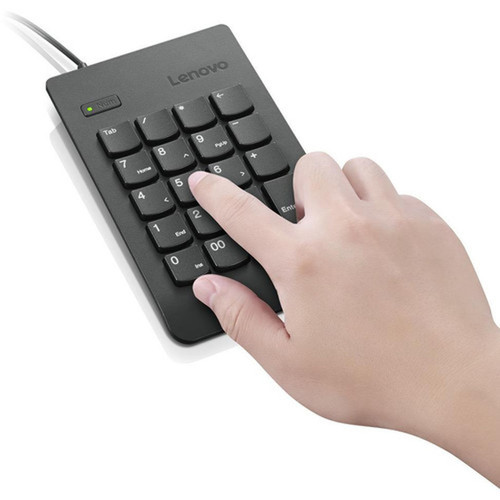 Lenovo USB Numeric Keypad Gen II - Cable Connectivity - USB Interface - 19 Key - Notebook Tablet - PC - Black 4Y40R38905
